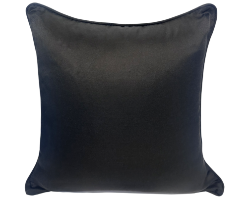 Black Silk Square Cushion