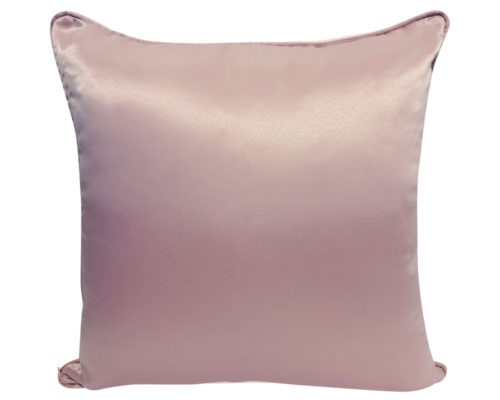Dusky Pink Square Silk Cushion