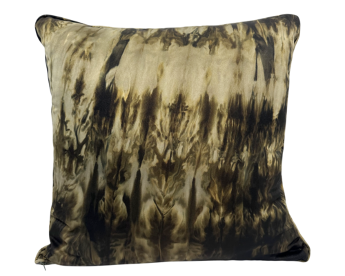 Sage Tree Silk Square Cushion